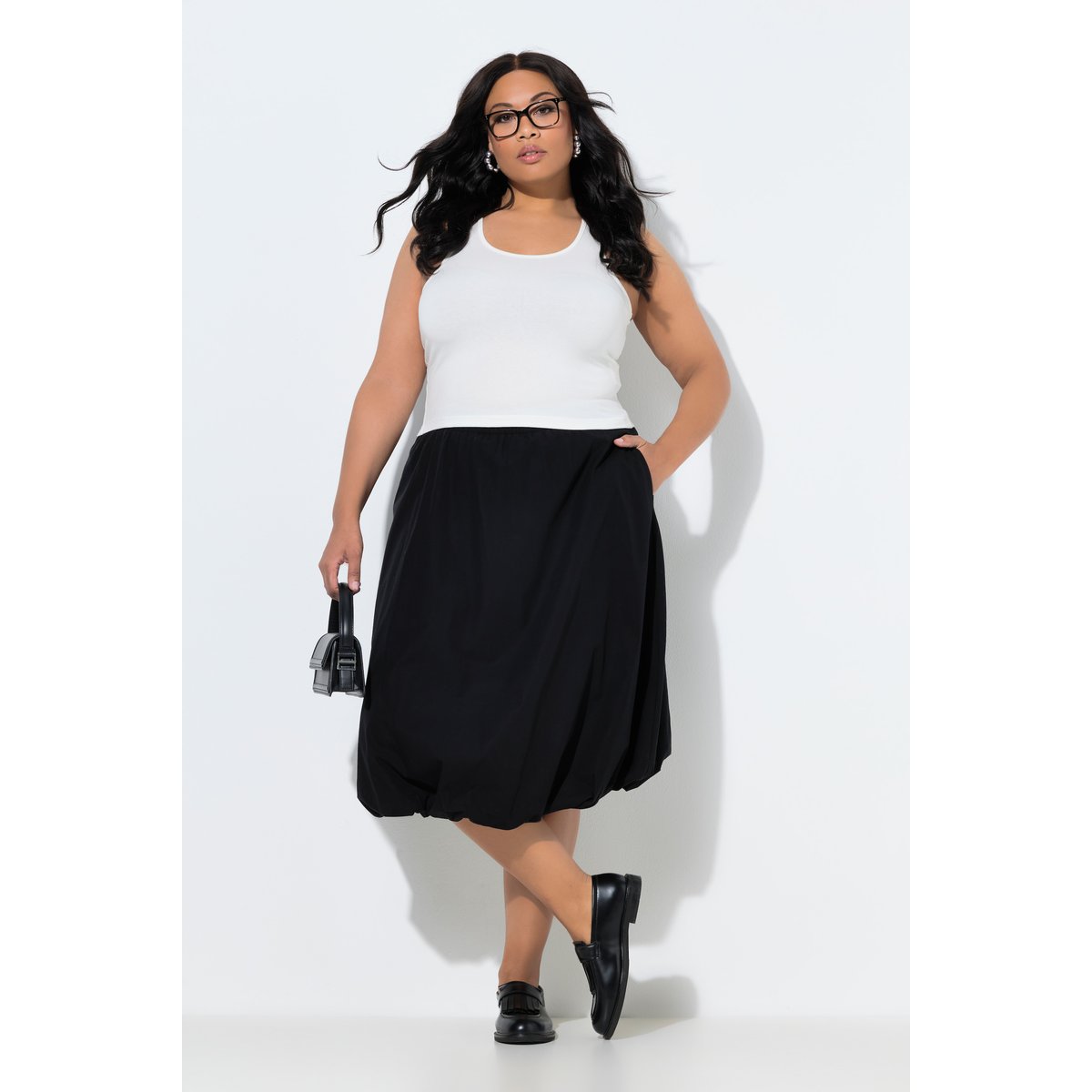Jupe midi noir, ULLA POPKEN