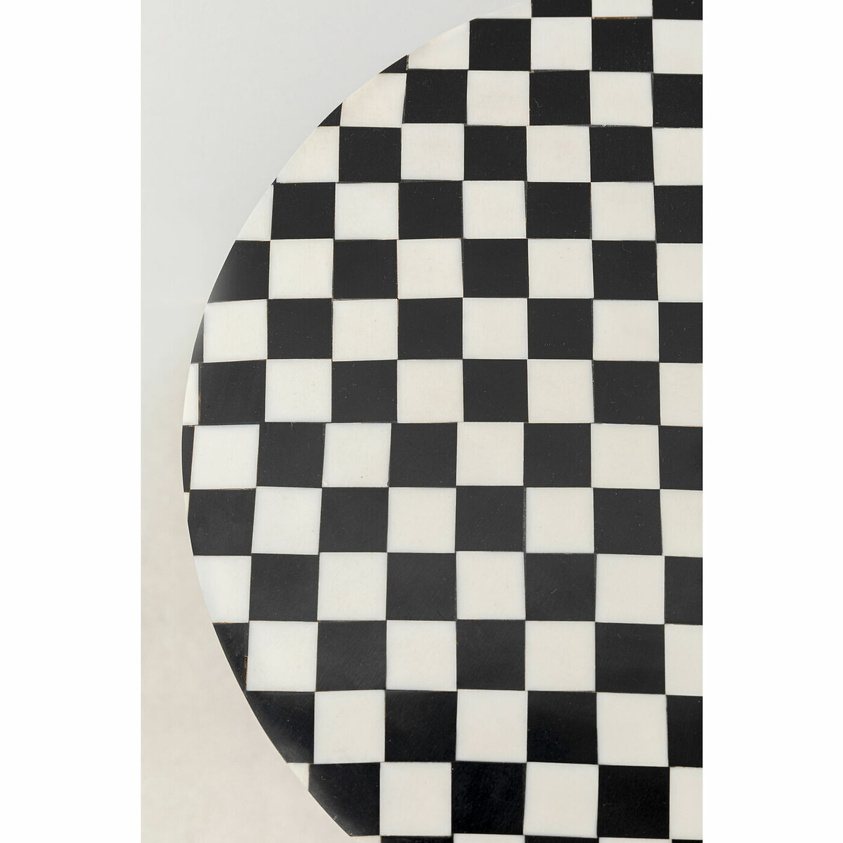 Table d appoint Domero Chess noir blanc Ø25cm noir/blanc, KARE DESIGN