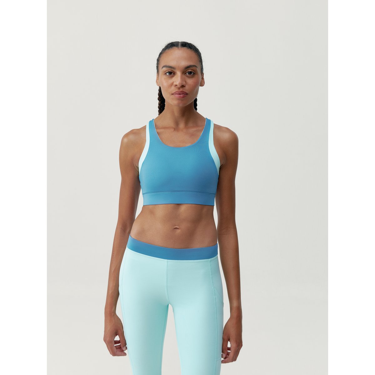 Brassière de Sport Performance Fixation Haute XENIA bleu turquoise / bleu marine, BORN