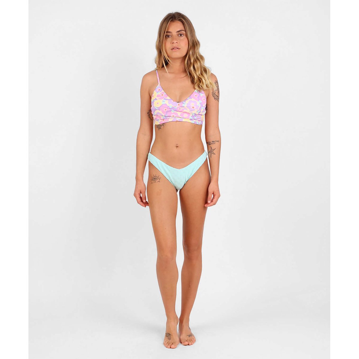 Brassière drapée imprimée MEL pacific purple, OXBOW