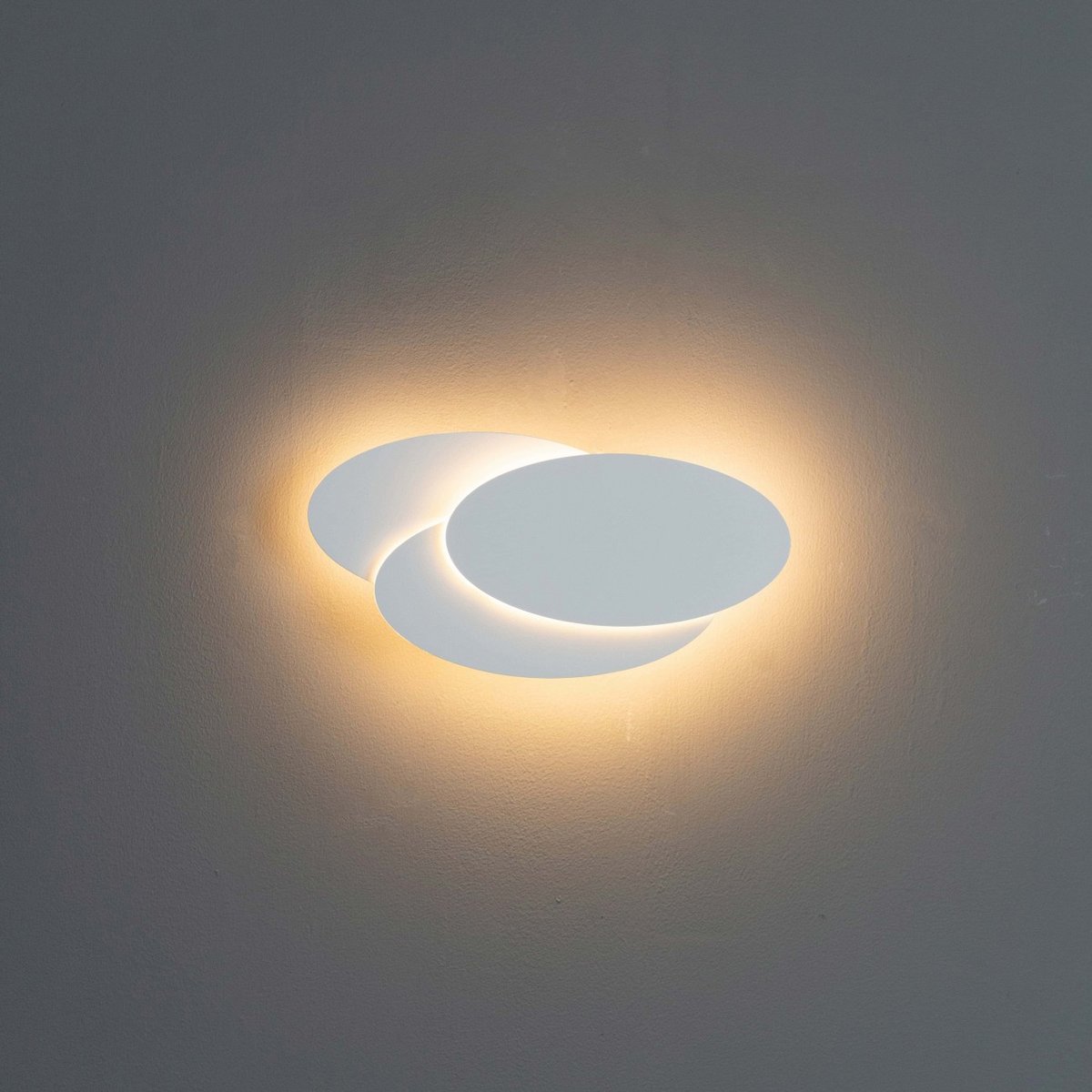 Applique LED triple ovale murale - TRIPLE LUNAR blanc, KOSILUM