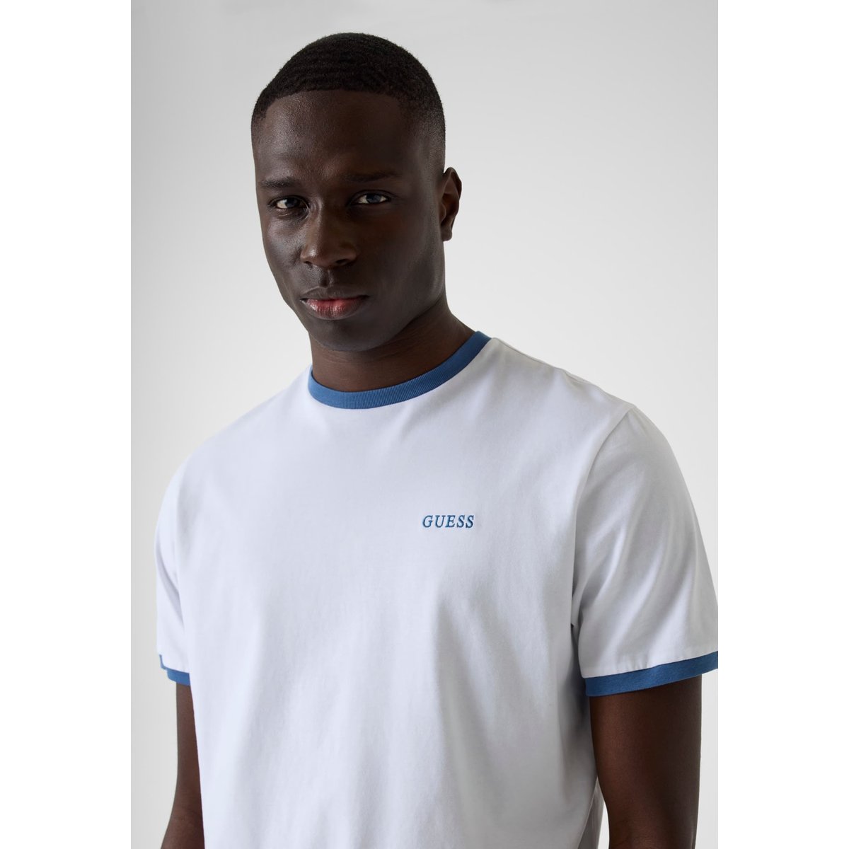 T-Shirt En Coton blanc, GUESS