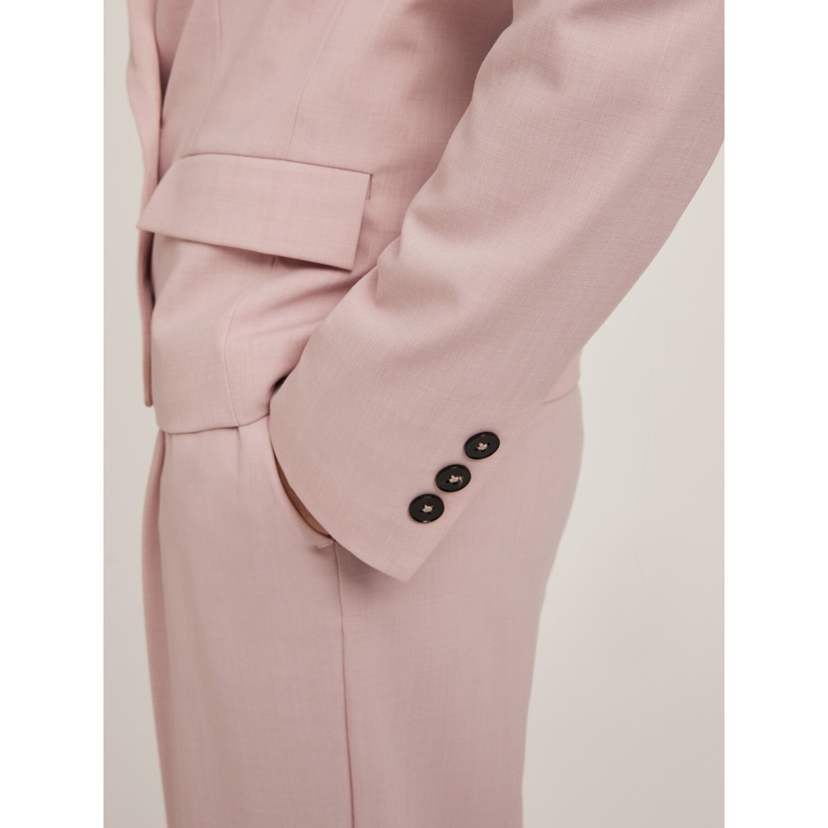 Veste croisée en polyviscose rose, MOTIVI