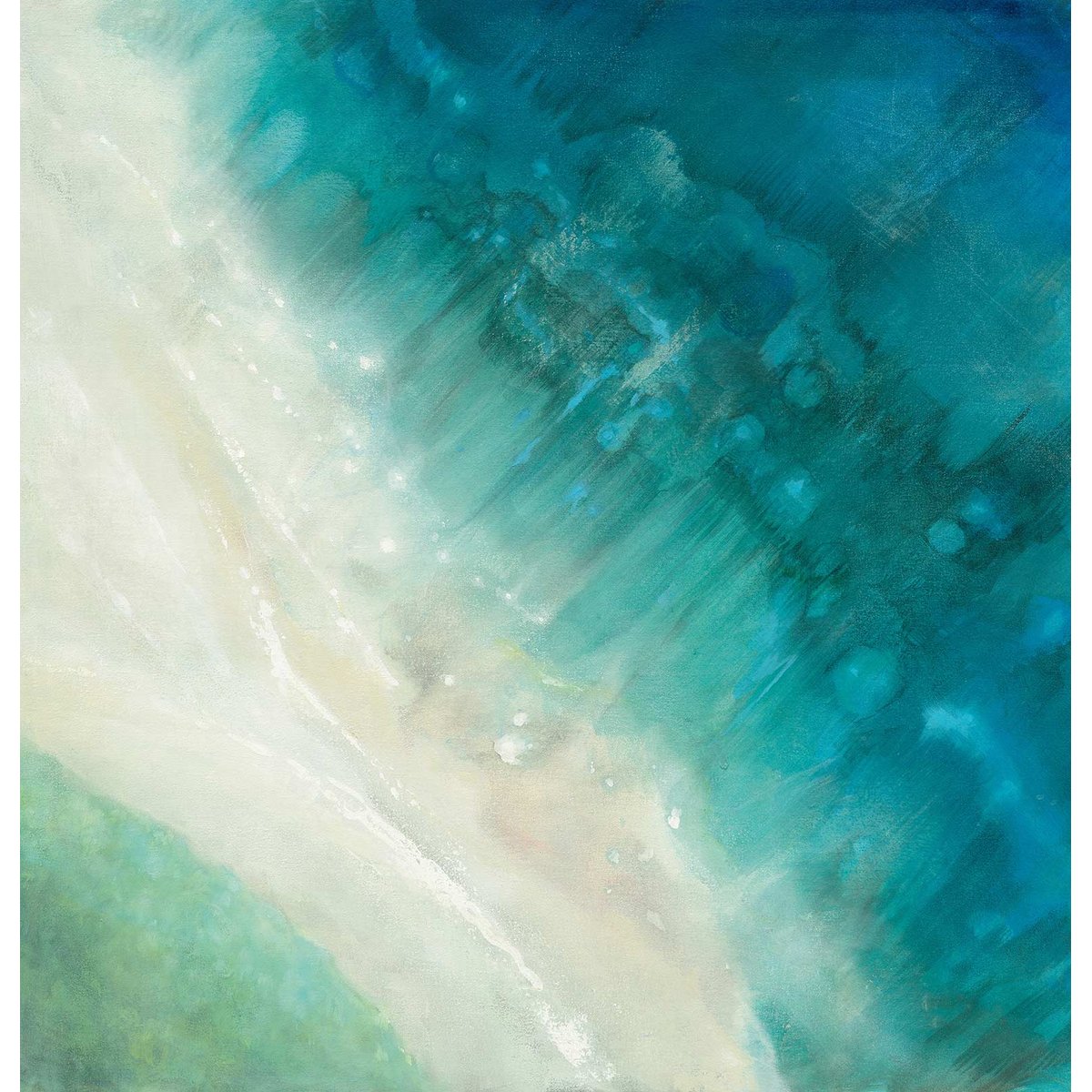 Papier peint graphique bleu d azur intissé, HEXOA