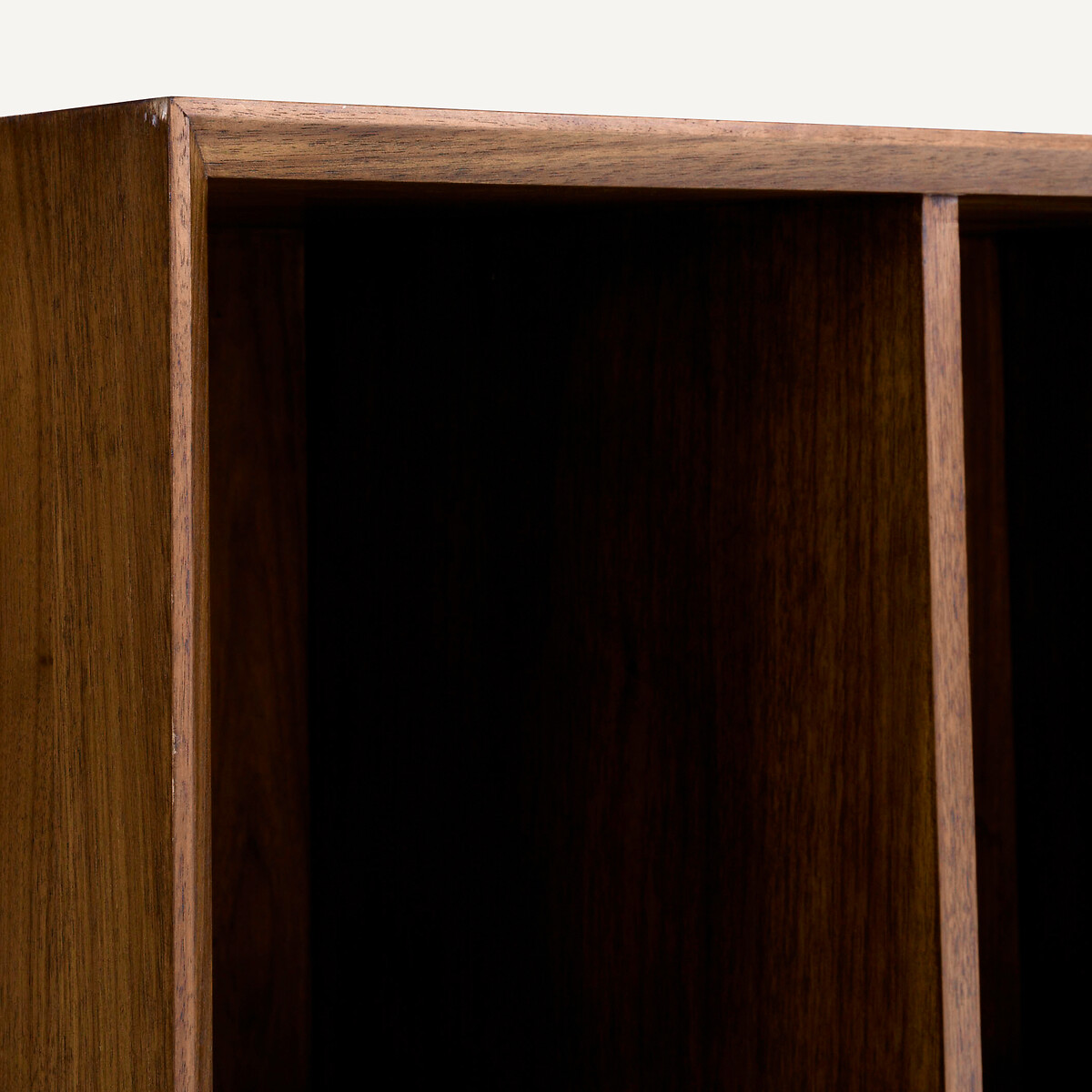 Etagère 5 niches, en plaqué noyer, pour bibliothèque modulable MIKUBE noyer, AM.PM