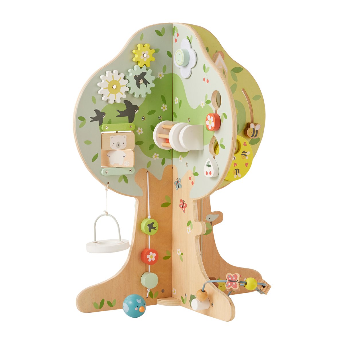 Arbre d'activités des 4 saisons en bois arbre des 4 saisons, VERTBAUDET