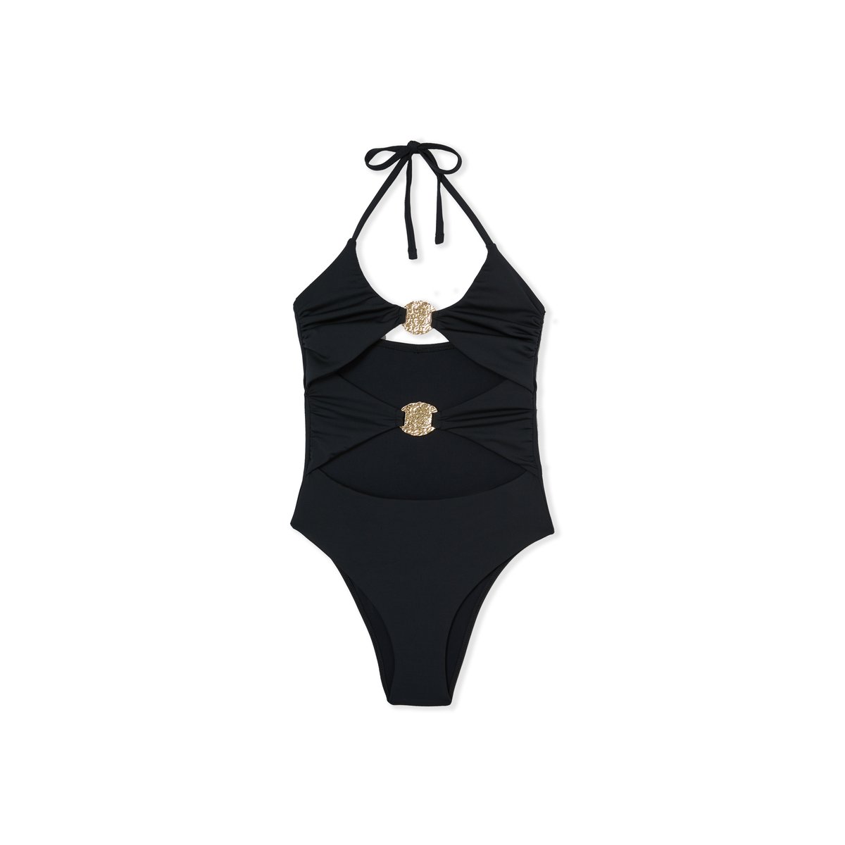 Maillot 1 pièce détail bijoux - Etam x Hôtel Mahfouf HALO SWIM noir, ETAM
