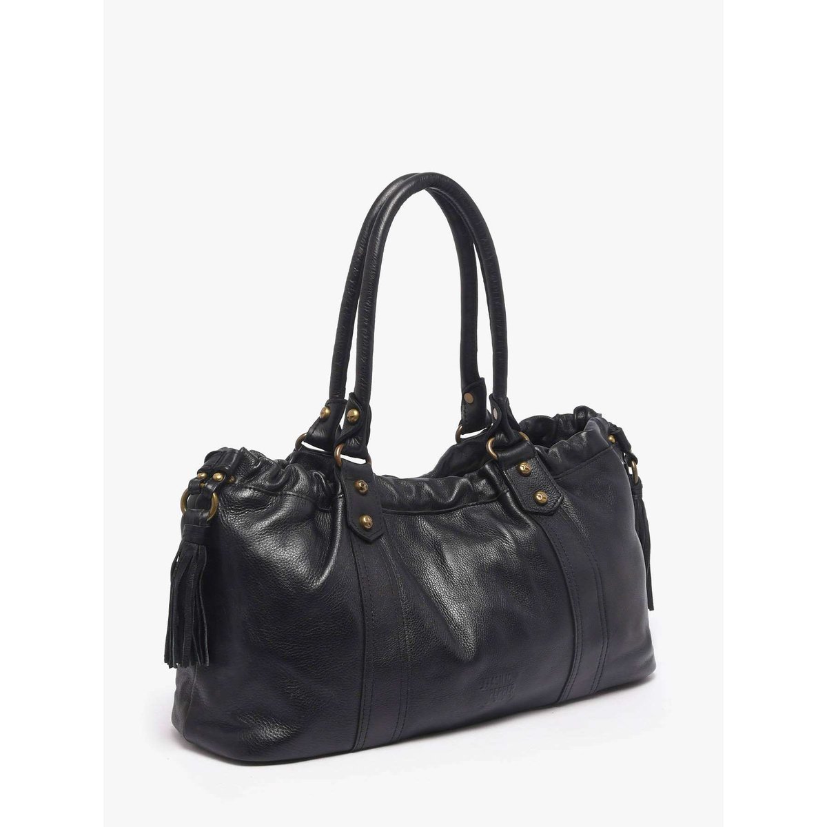 sac porté épaule Cow cuir black, BASILIC PEPPER
