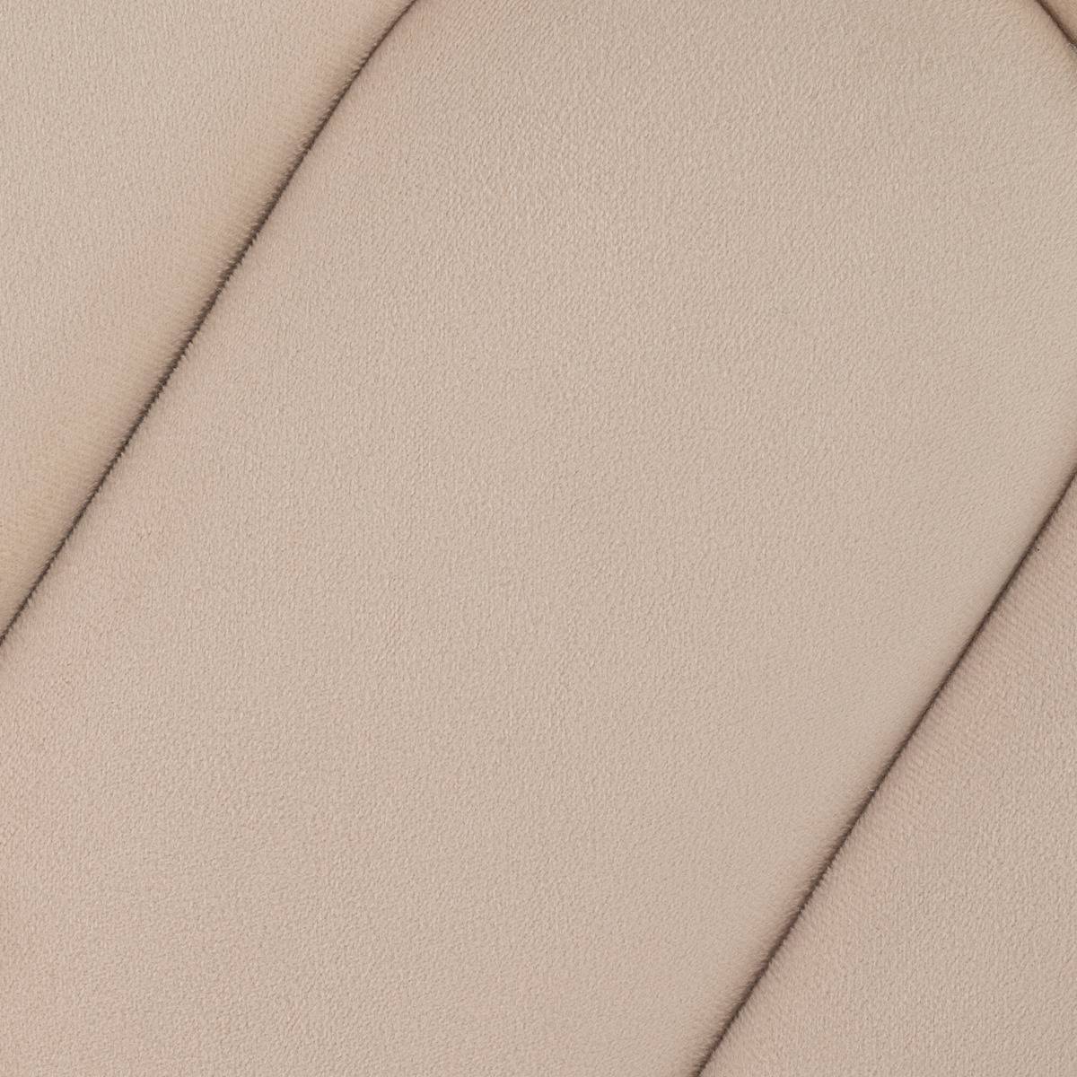 Pouf forme organique en velours BOLAN beige, ATMOSPHERA