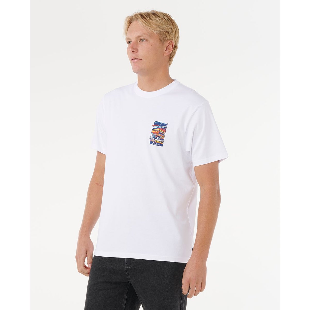 T-shirt à manches courtes SURF TRIP blanc, RIP CURL