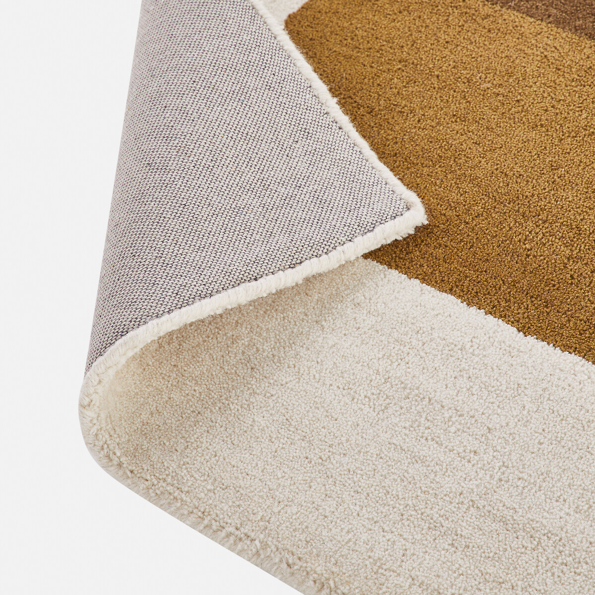 Kimto Wool Rug with Unstructured Print brown, LA REDOUTE INTERIEURS