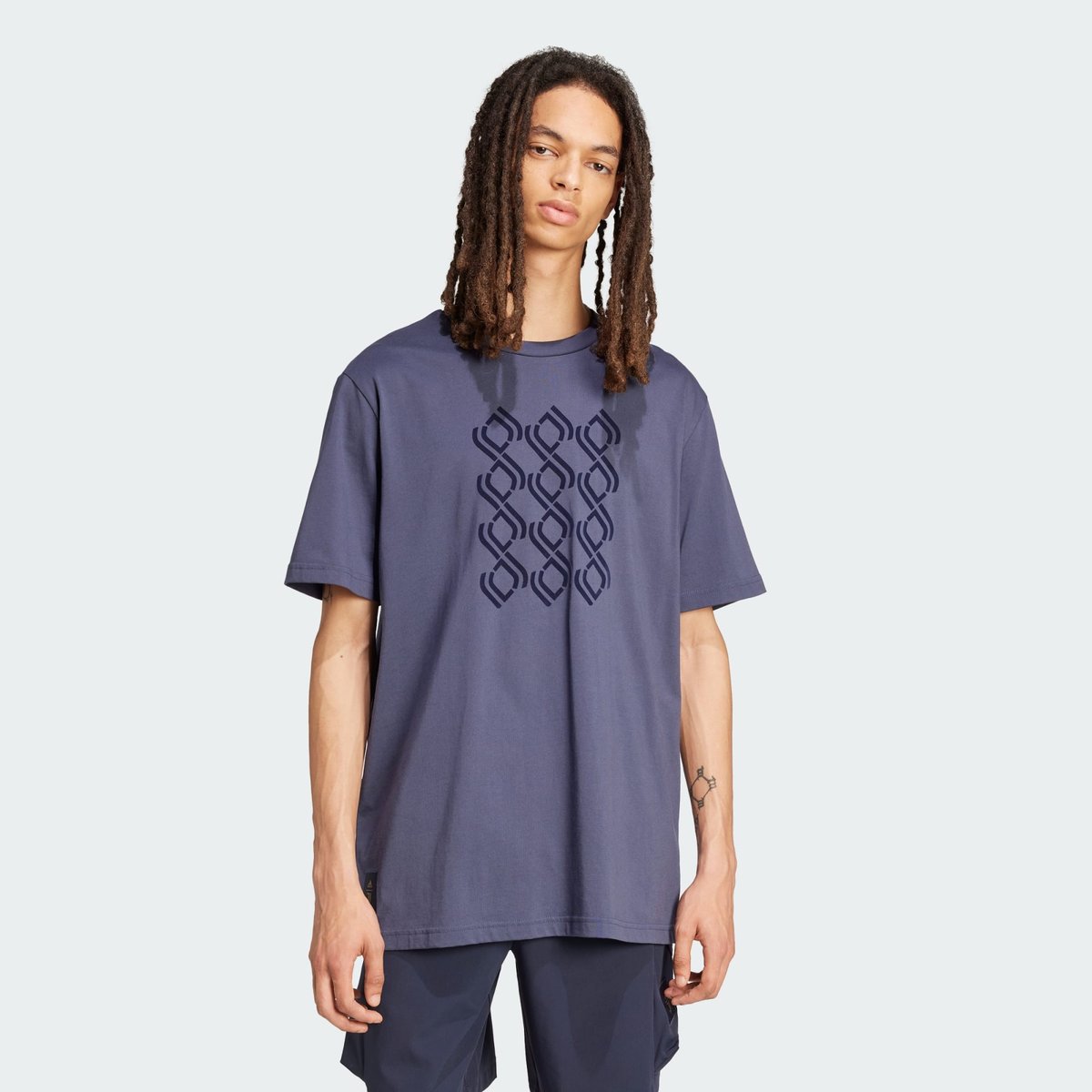 T-shirt coton épais Juventus Seasonal trace blue, adidas Performance