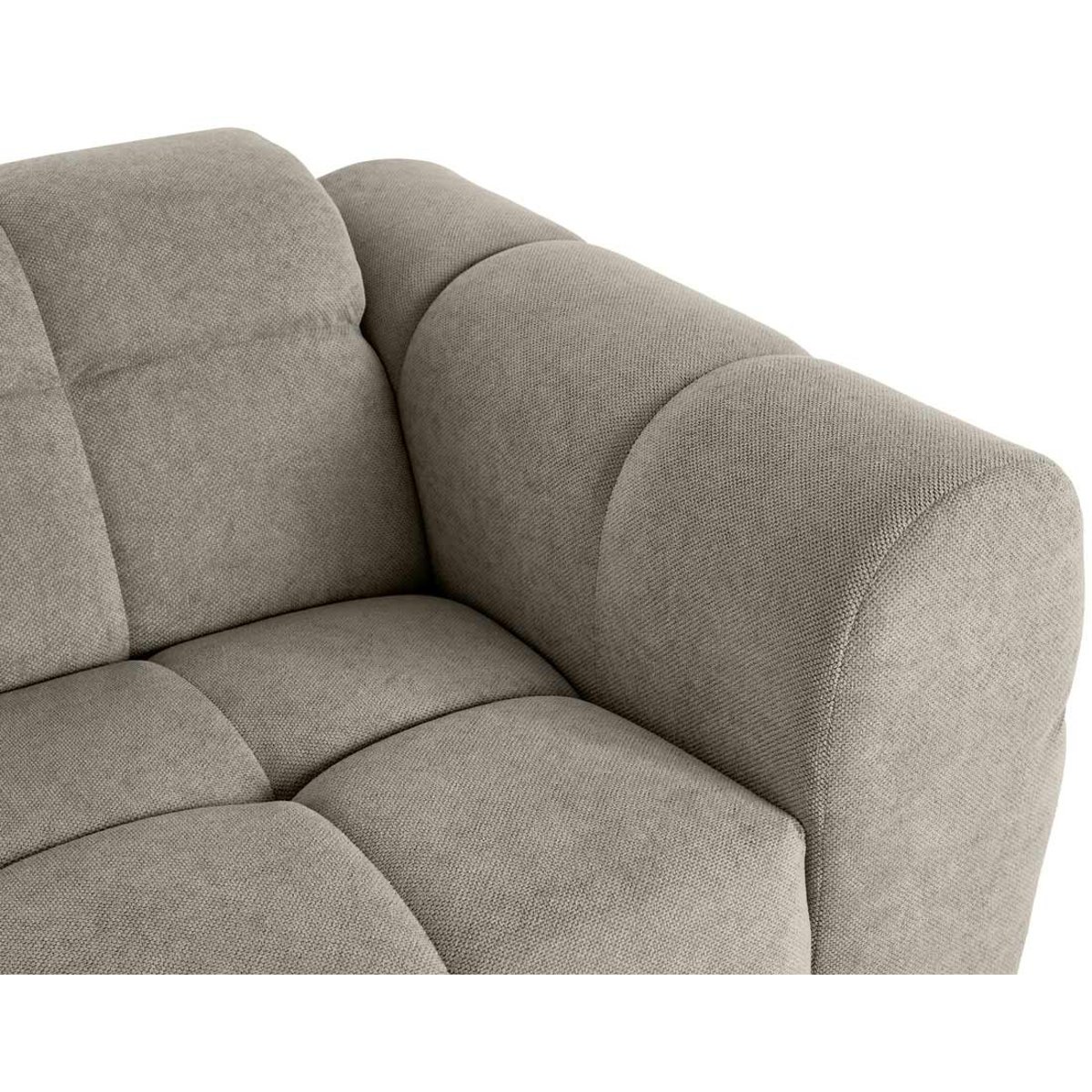 Canapé fixe 2 places - RAY gris, BEST MOBILIER