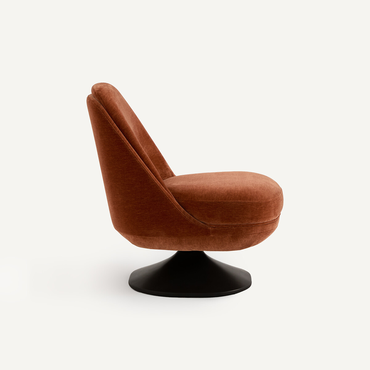 Fauteuil pivotant en velours, SETTANTO ecureuil, AM.PM