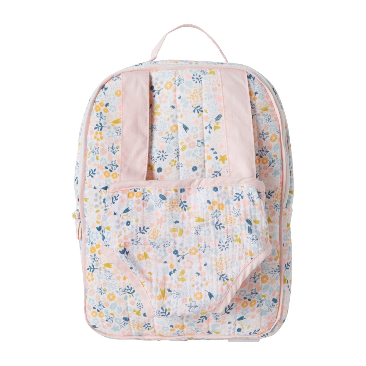 Sac à dos porte poupon fleurette, VERTBAUDET