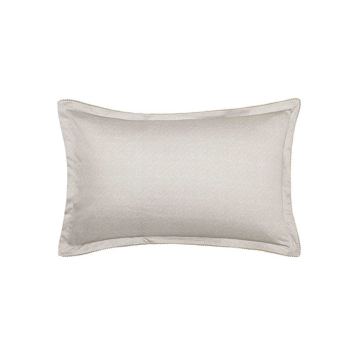 Taie d'oreiller imprimée en satin de coton bio, ROCAILLE gris brume, ALEXANDRE TURPAULT