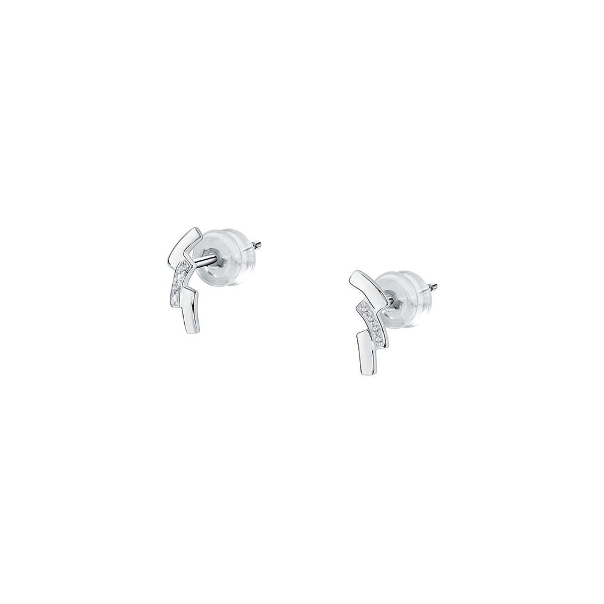 Boucles d'oreilles en Or 375/1000/diamant et Diamant argent, CLEOR