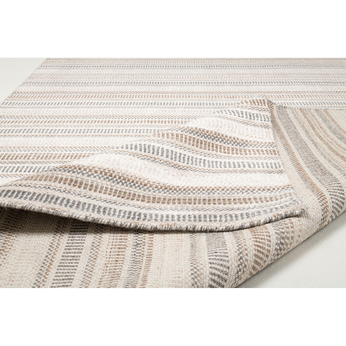 Tapis MYSORE, tufté main, 100% viscose, plat orange multicore, THEKO