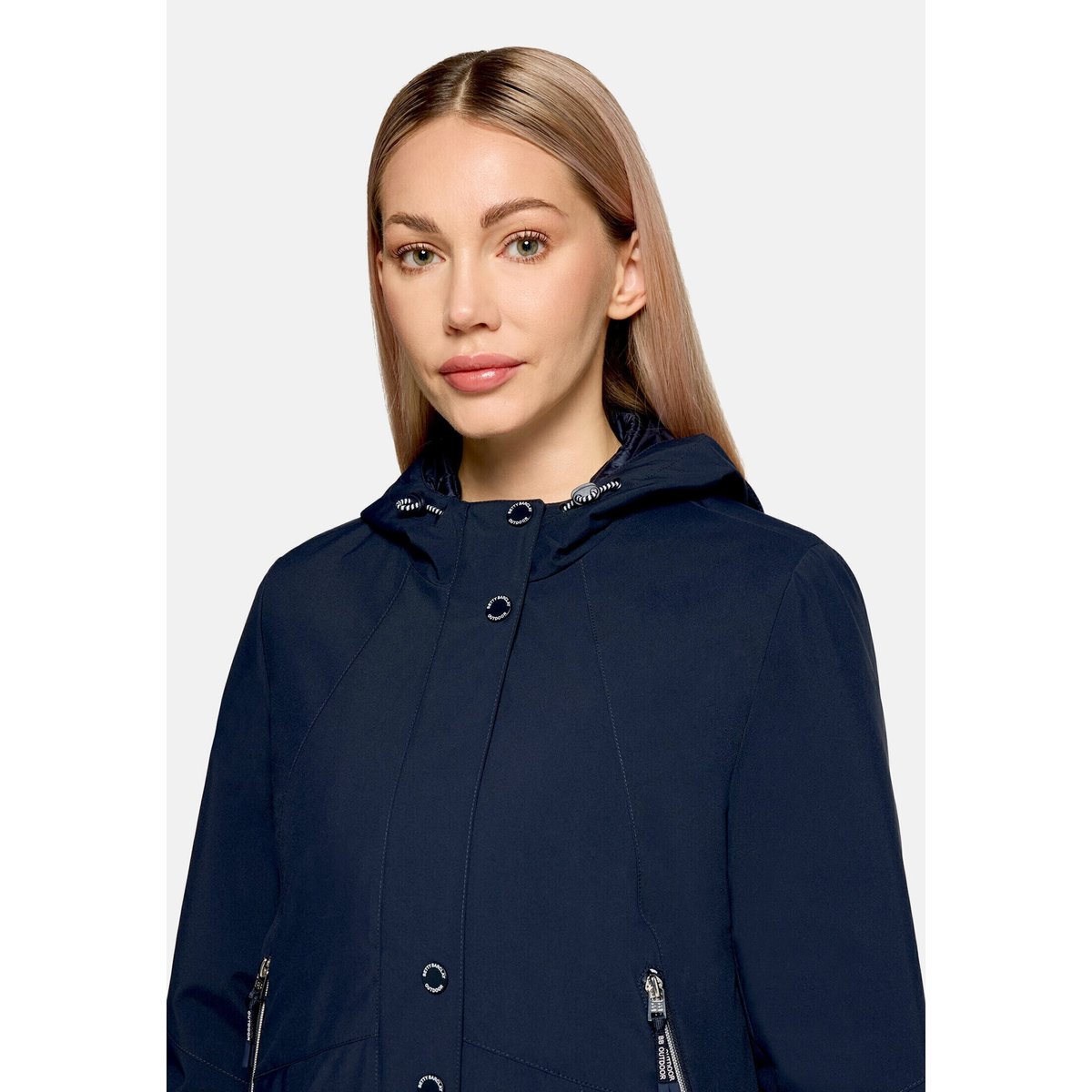 Veste outdoor à capuche bleu foncé, BETTY BARCLAY