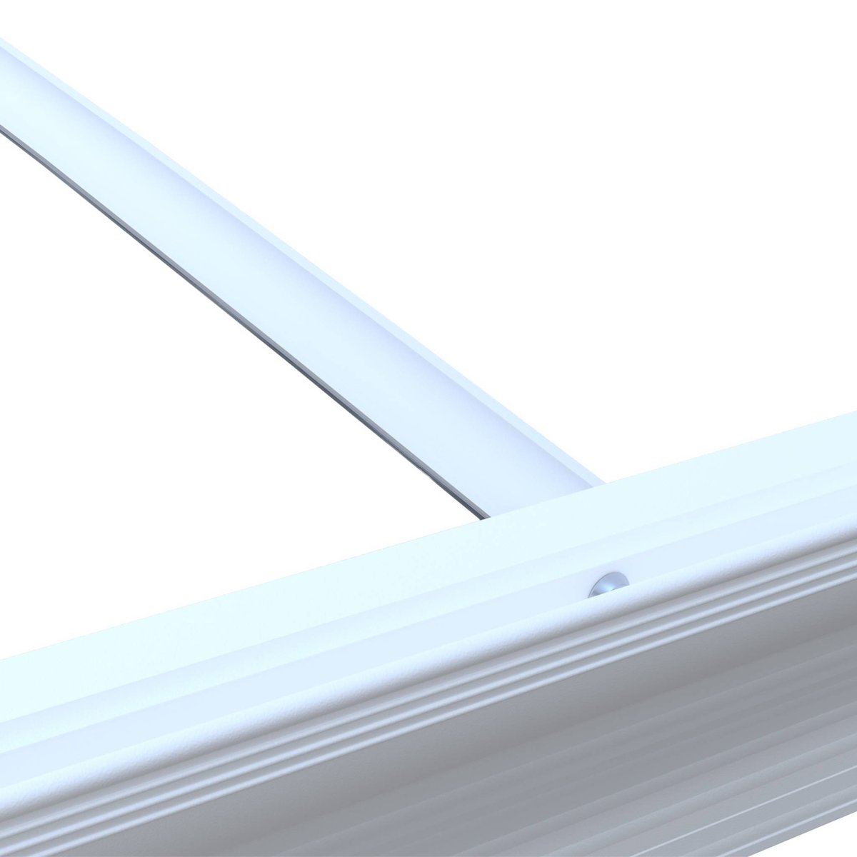 Carport aluminium et polycarbonate 15m² LE MANS blanc, SWEEEK