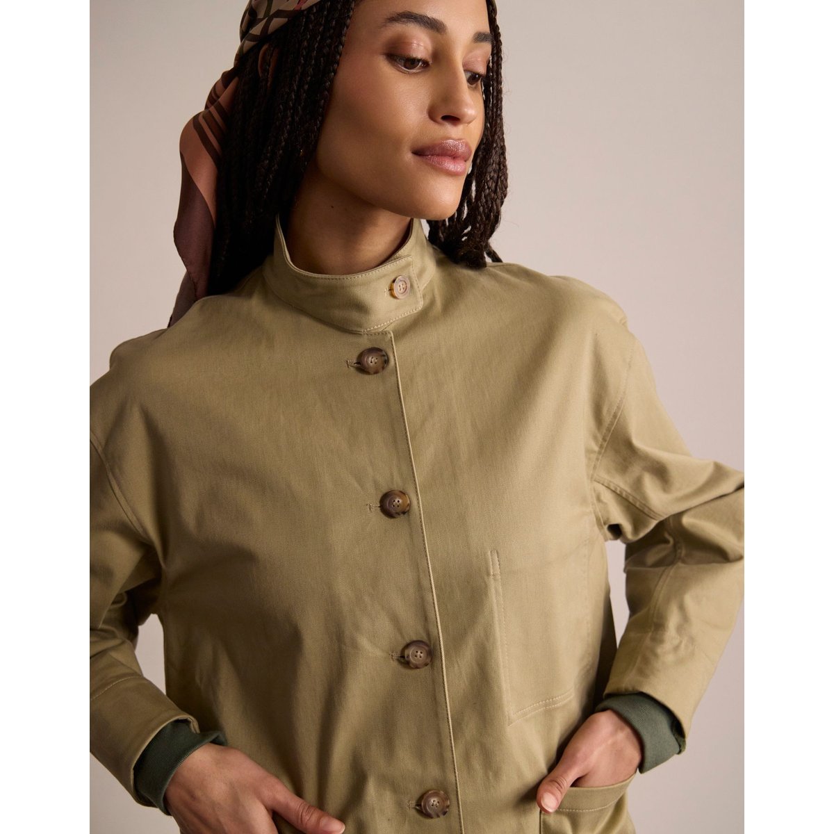 Veste Fergus beige, INES DE LA FRESSANGE PARIS