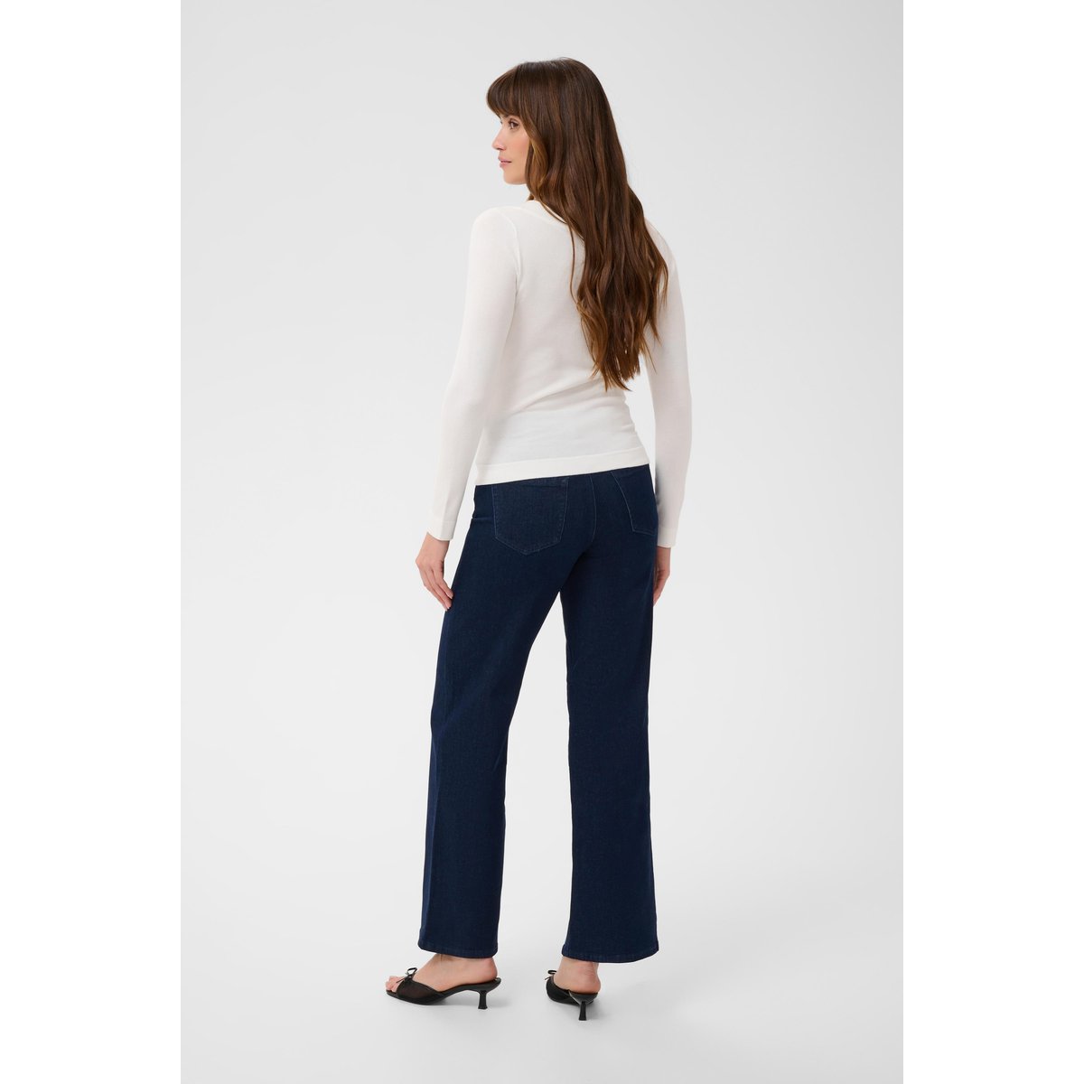 Pullover tricoté blanc, KAFFE