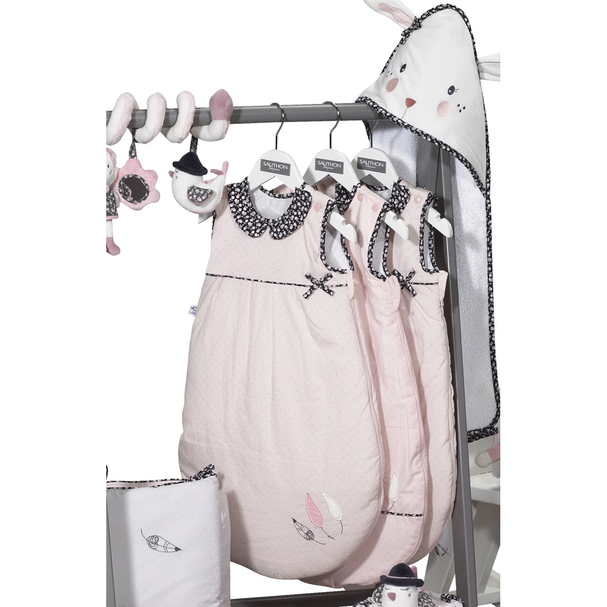 Gigoteuse en coton rose, SAUTHON