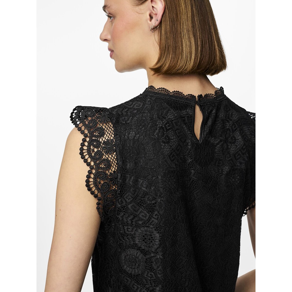 Sleeveless Lace Dress black, PIECES