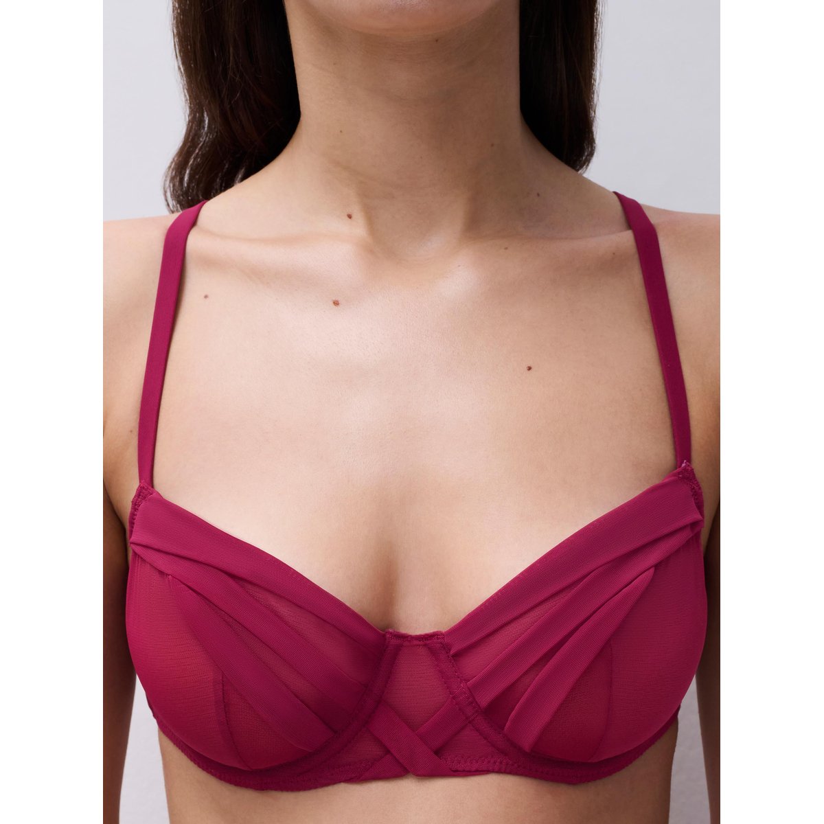 Soutien-gorge corbeille SCARLET cassis, CHANTELLE X