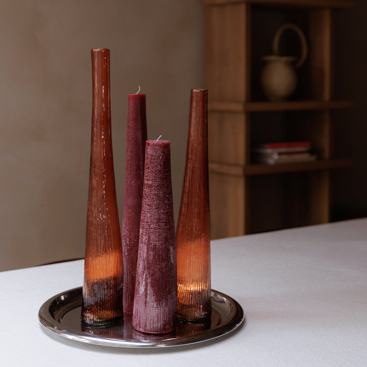 Bougie TWIG rouge, SP COLLECTION