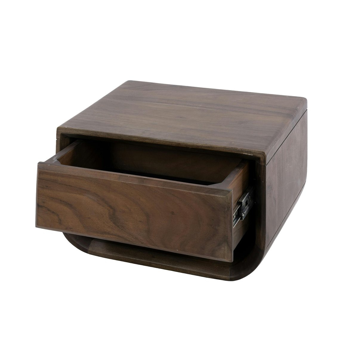 Table de nuit suspendue bois d'acacia brun 1 tiroir NAKO marron, PIER IMPORT