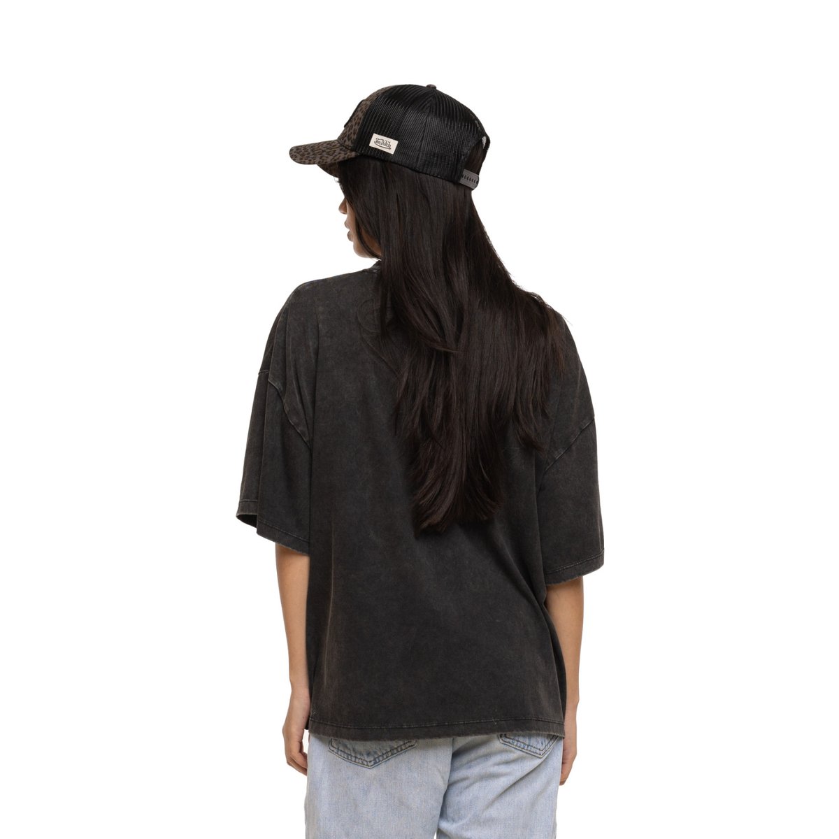 Tee shirt en coton ROAD gris foncé/orange/blanc, VON DUTCH