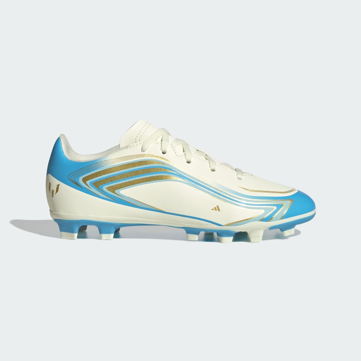 Chaussure De Football F50 Messi Club Terrain Souple / Multi-Surfaces Enfants ivory / semi blue burst / icey blue, adidas Performance