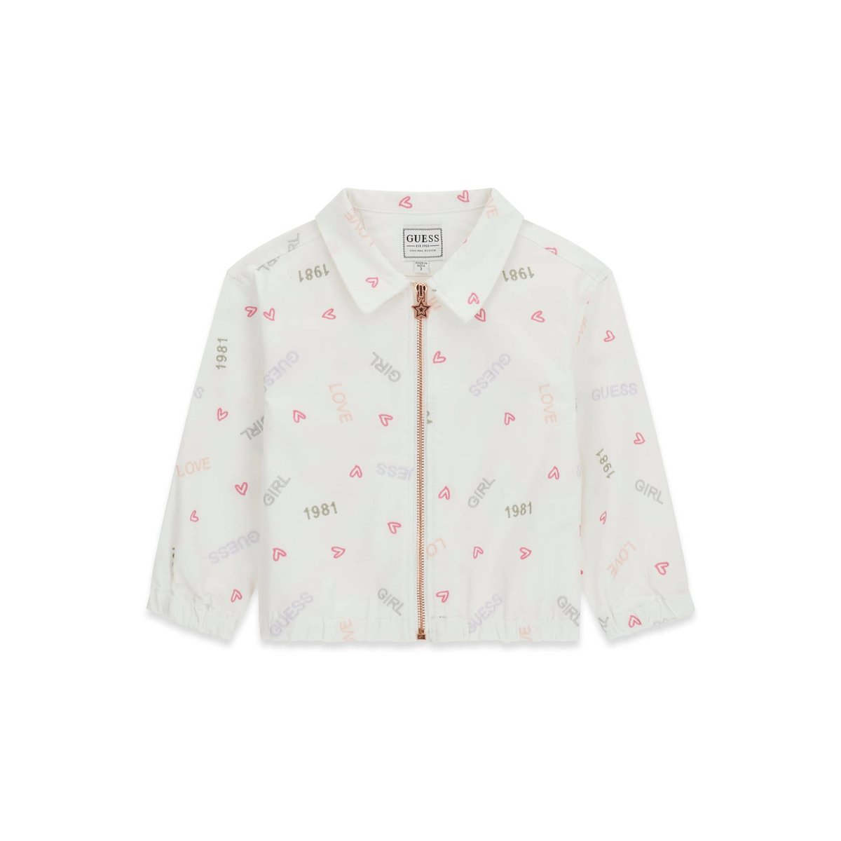 Veste Brodée blanc multicolore, GUESS KIDS