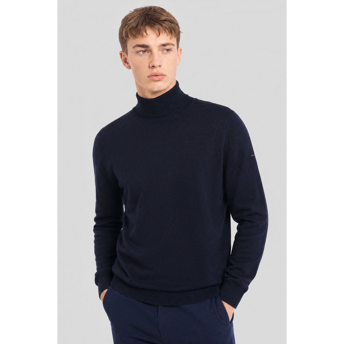 Pull col roulé en laine mérinos FEREL navire, ARMOR-LUX