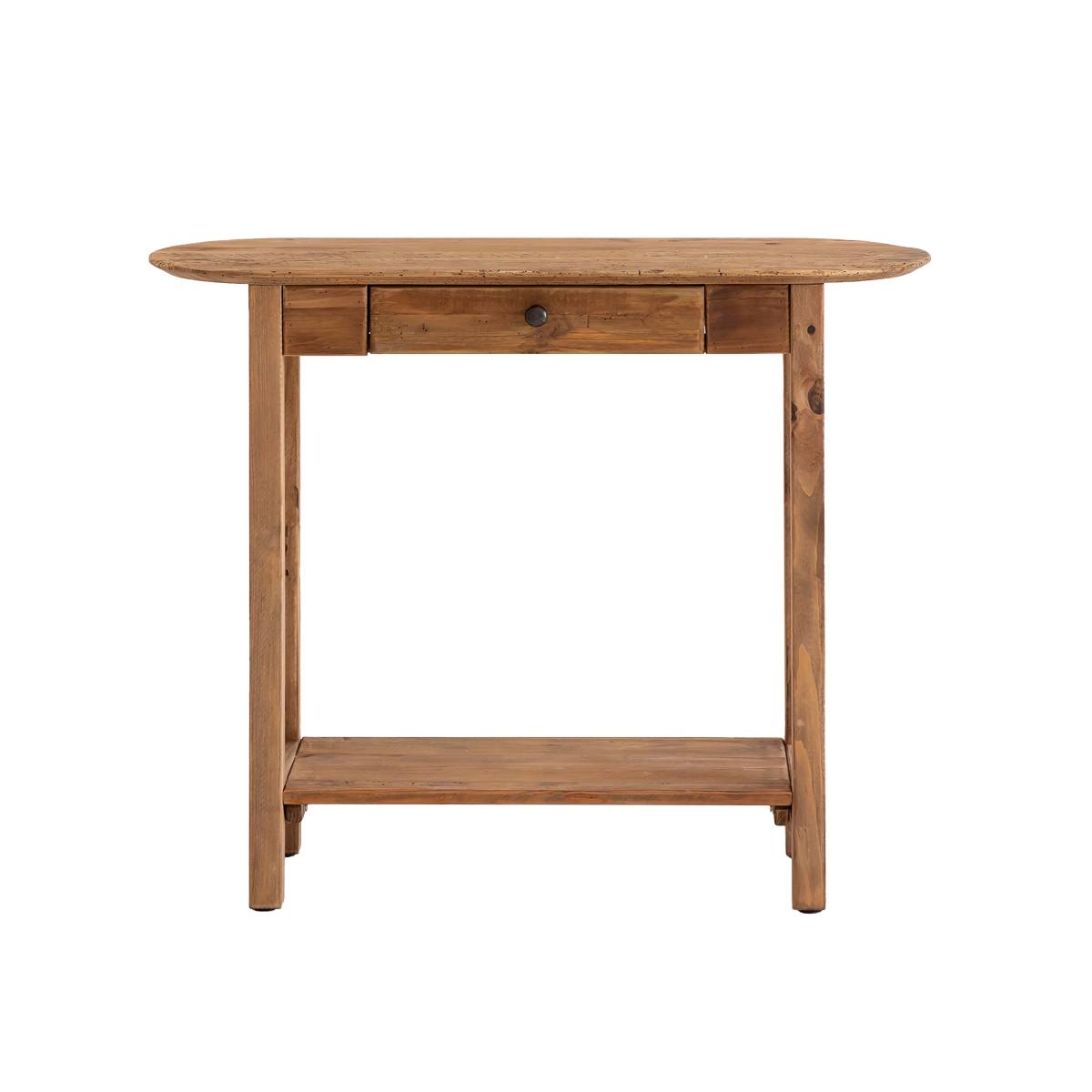 Console en bois de pin ovale BLAISE bois clair, MADE IN MEUBLES