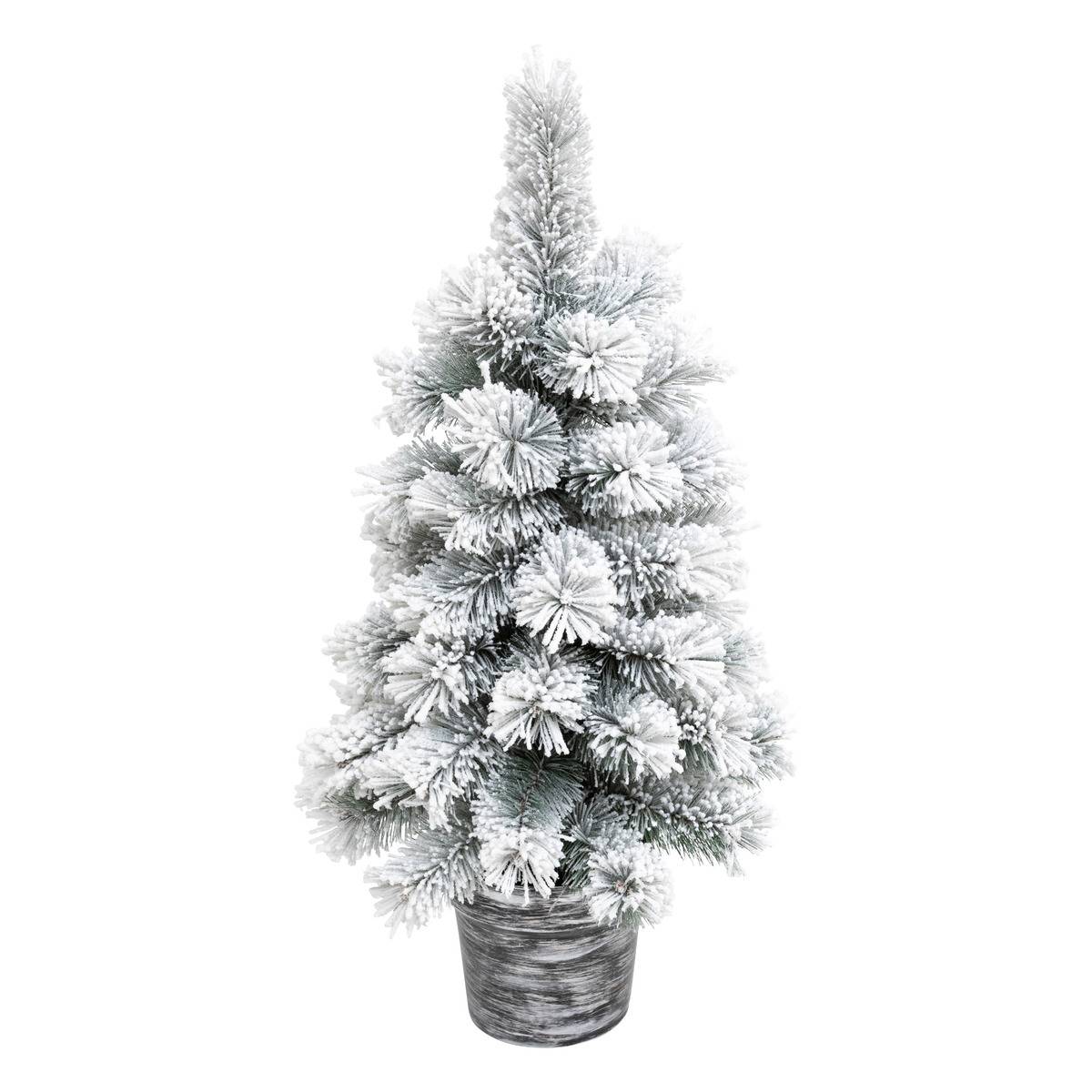 Sapin artificiel floqué Windy Peak H70 cm vert clair, ATMOSPHERA