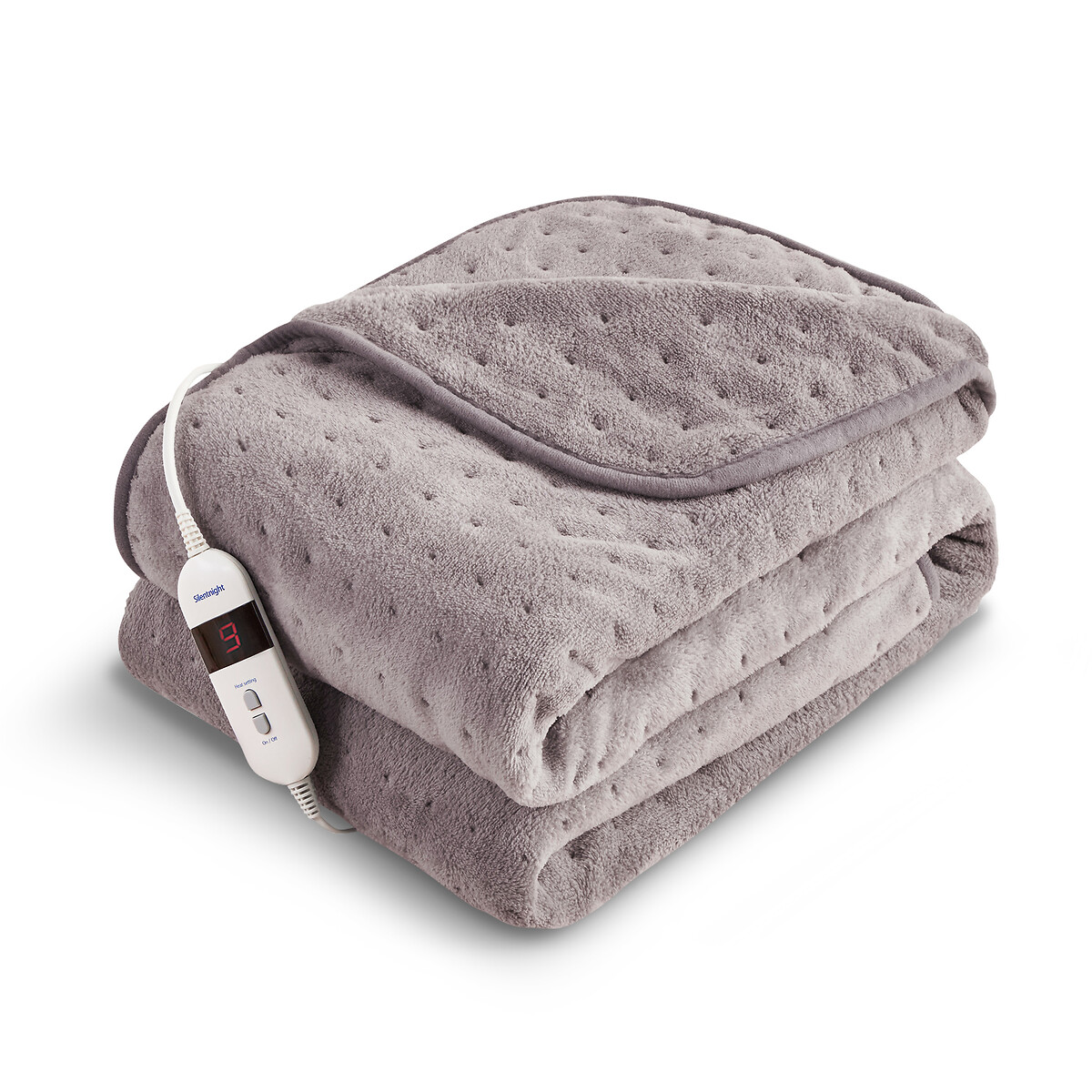 Luxury Comfort Control Fleece Heated Throw grey, SILENTNIGHT