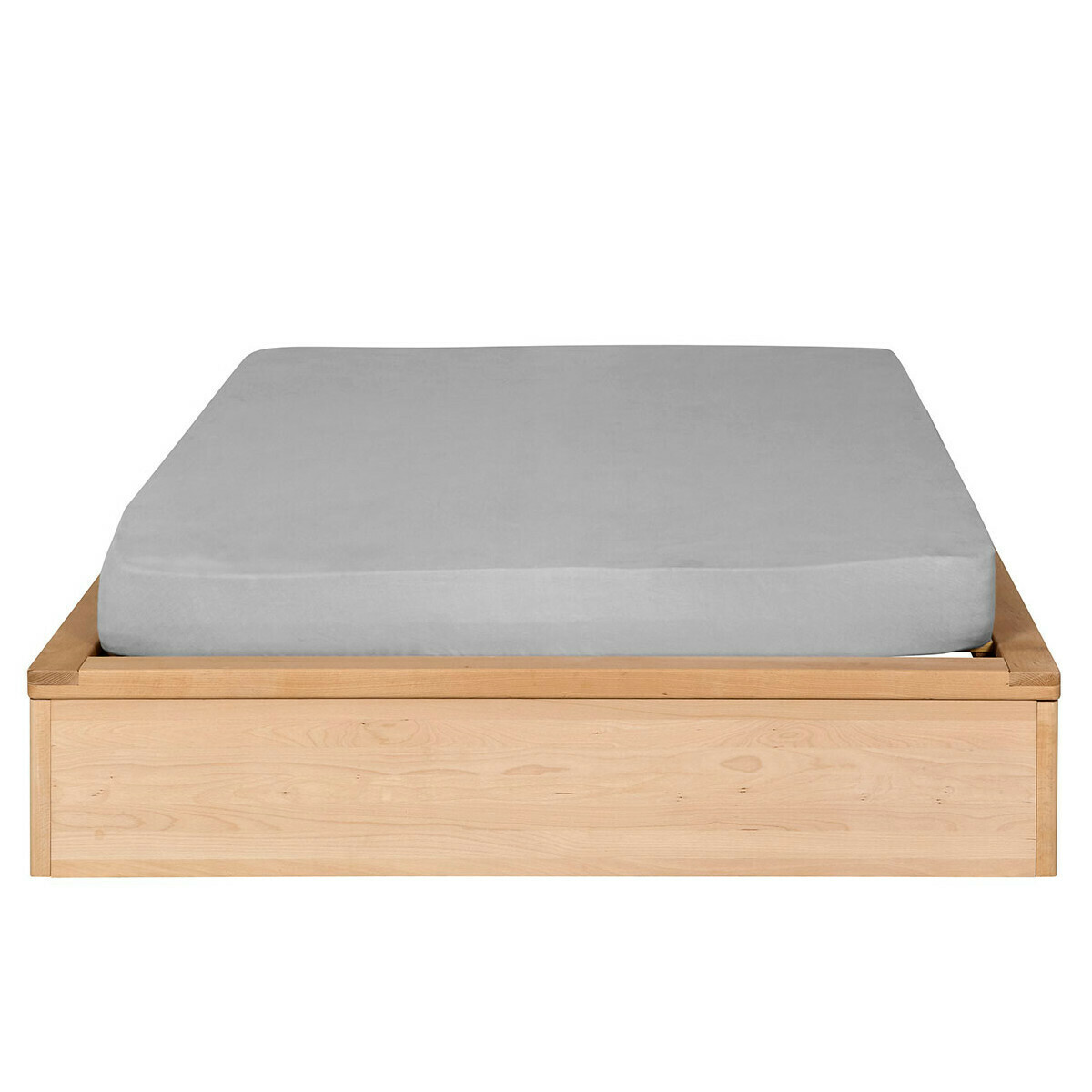 Pack lit avec matelas Bois massif GASTON hêtre, AKITEN RETAIL