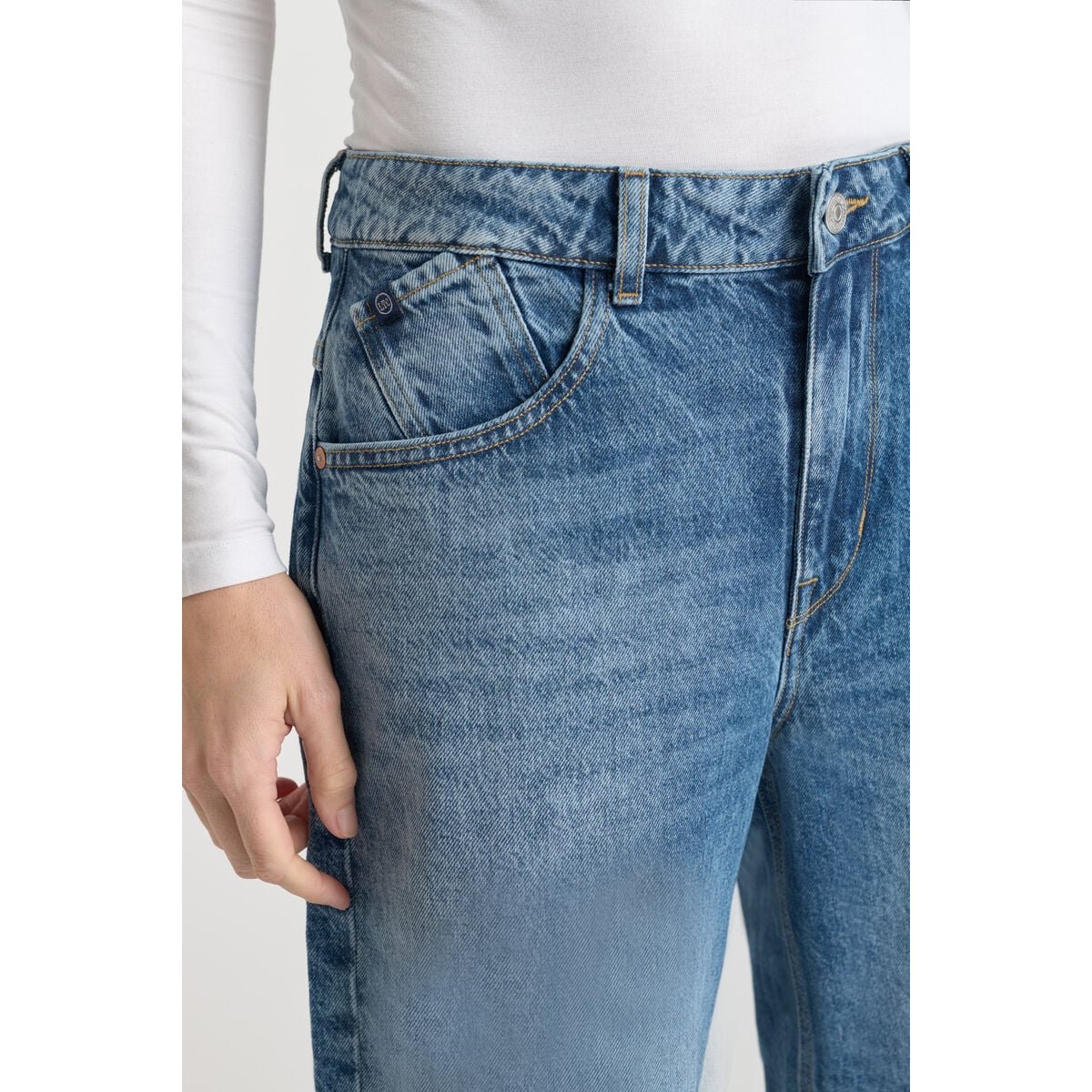 Jeans loose, large balloon , longueur 34 blue, LE TEMPS DES CERISES