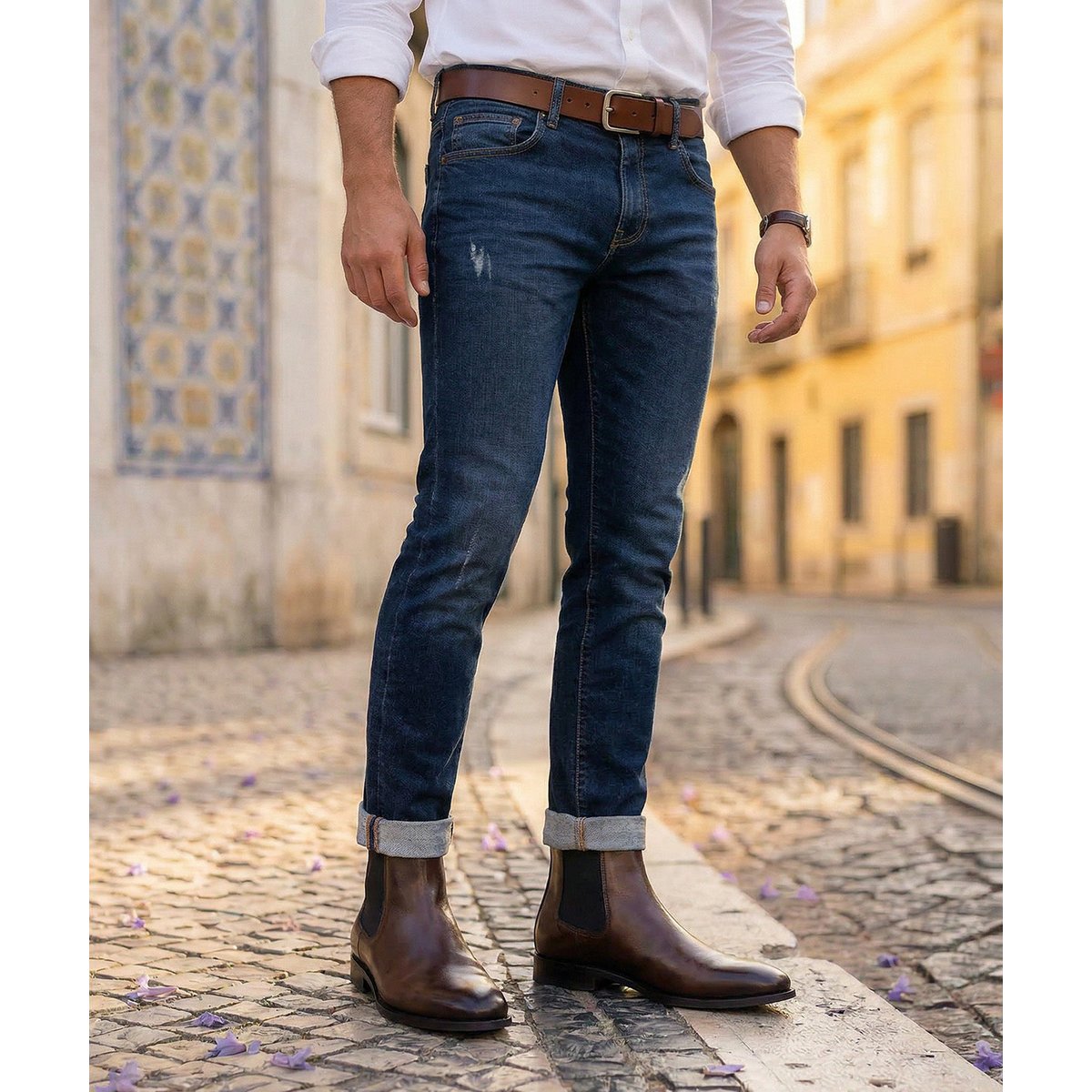 Bottines cuir CHELSEA marron, FINSBURY