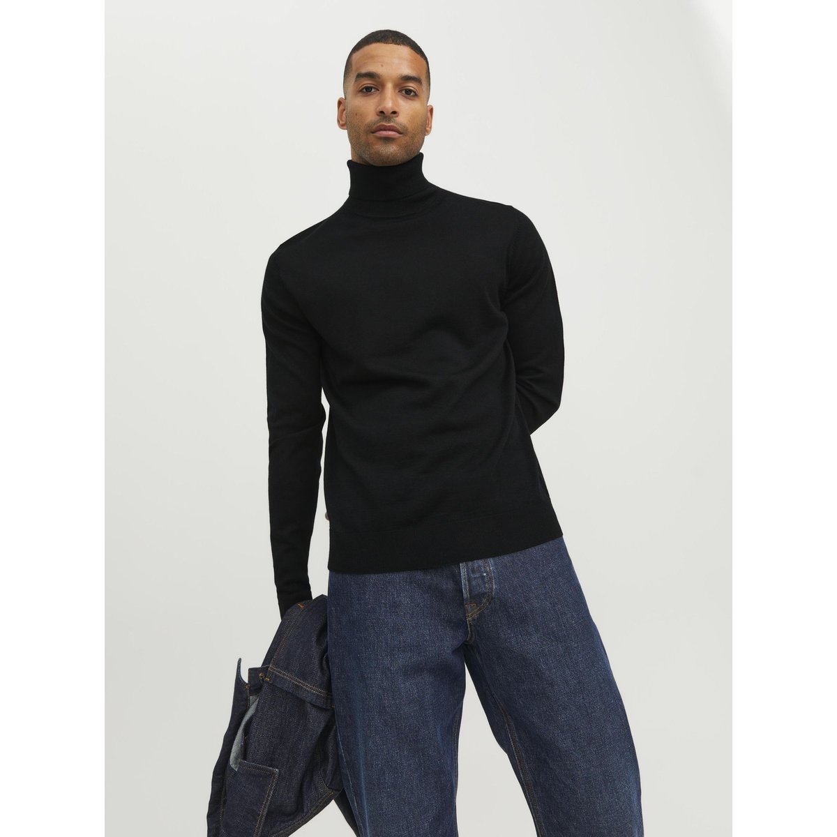 Col Roulé black 1, JACK & JONES
