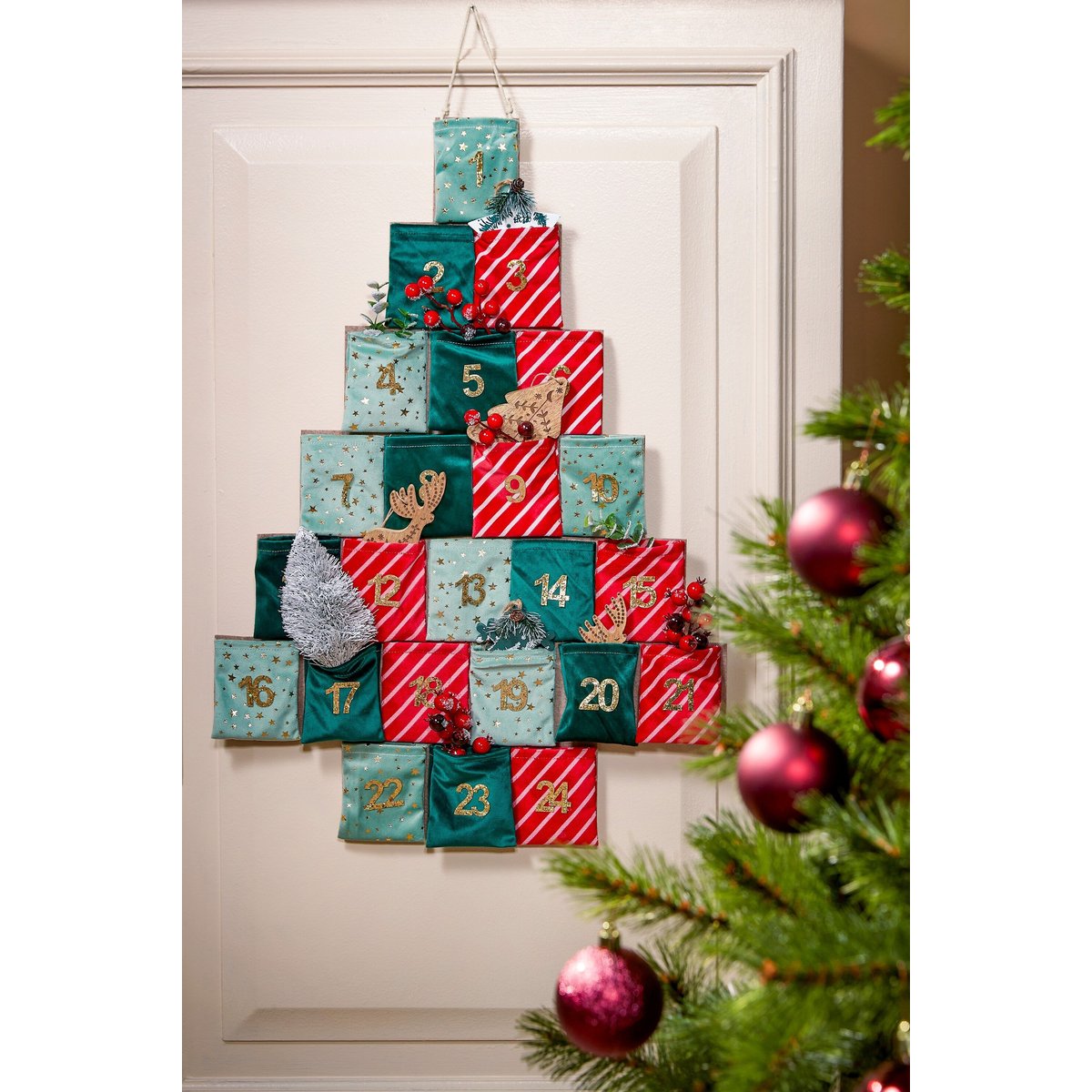 Calendrier de l'Avent vert, MICA DECORATIONS