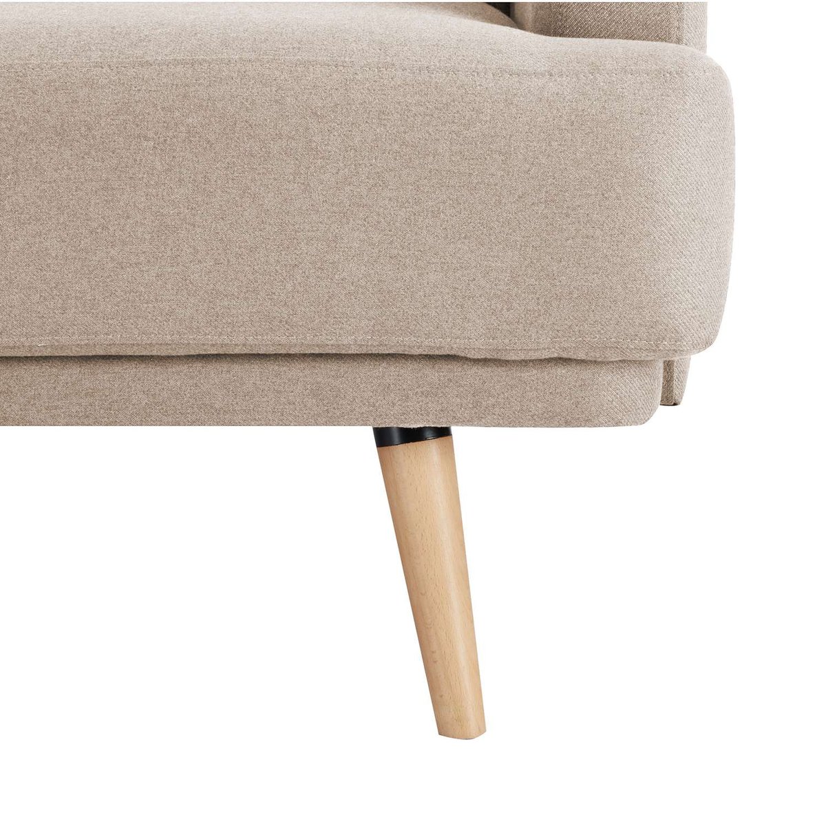 Canapé banquette convertible 3 places JACK beige, ATMOSPHERA