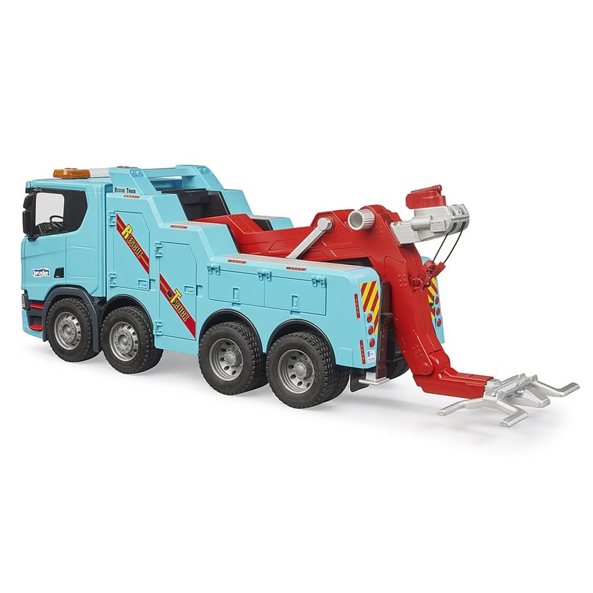 Camion de dépannage et de remorquage bleu, BRUDER