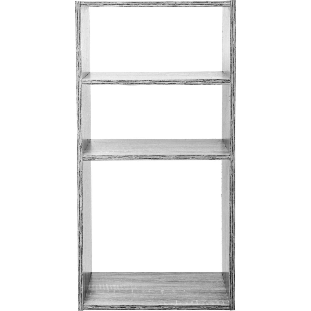 Étagère colonne 3 cases effet chêne MIX'N MODUL gris, 5FIVE SIMPLY SMART