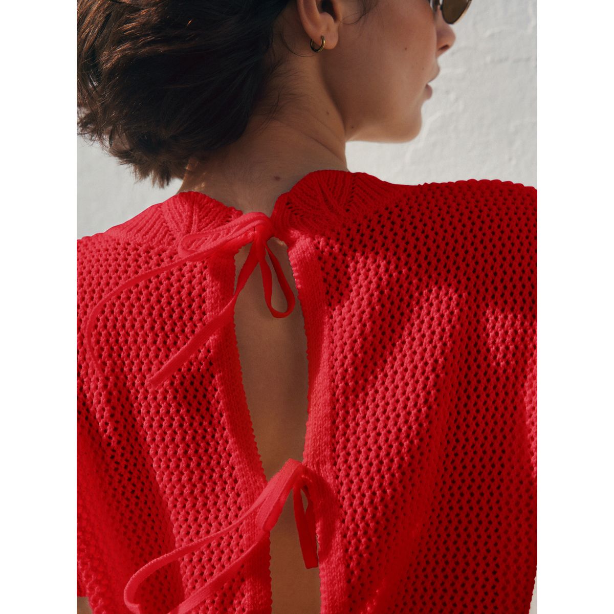 Tunique style débardeur à motif coquillages rouge, NEXT
