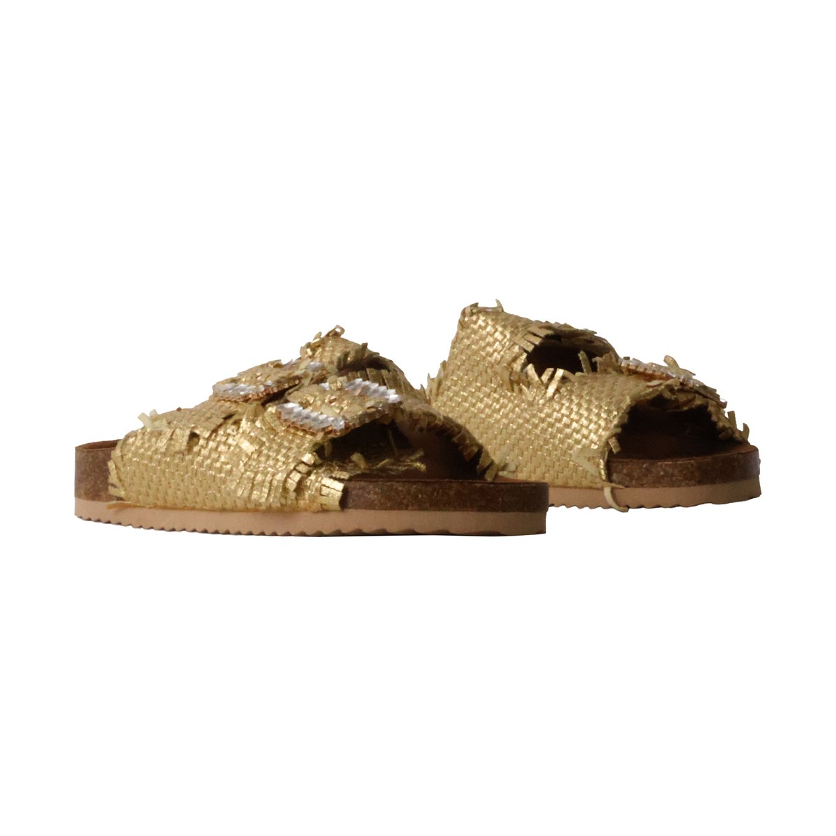 Mules à Enfiler Paris or, ENZA NUCCI