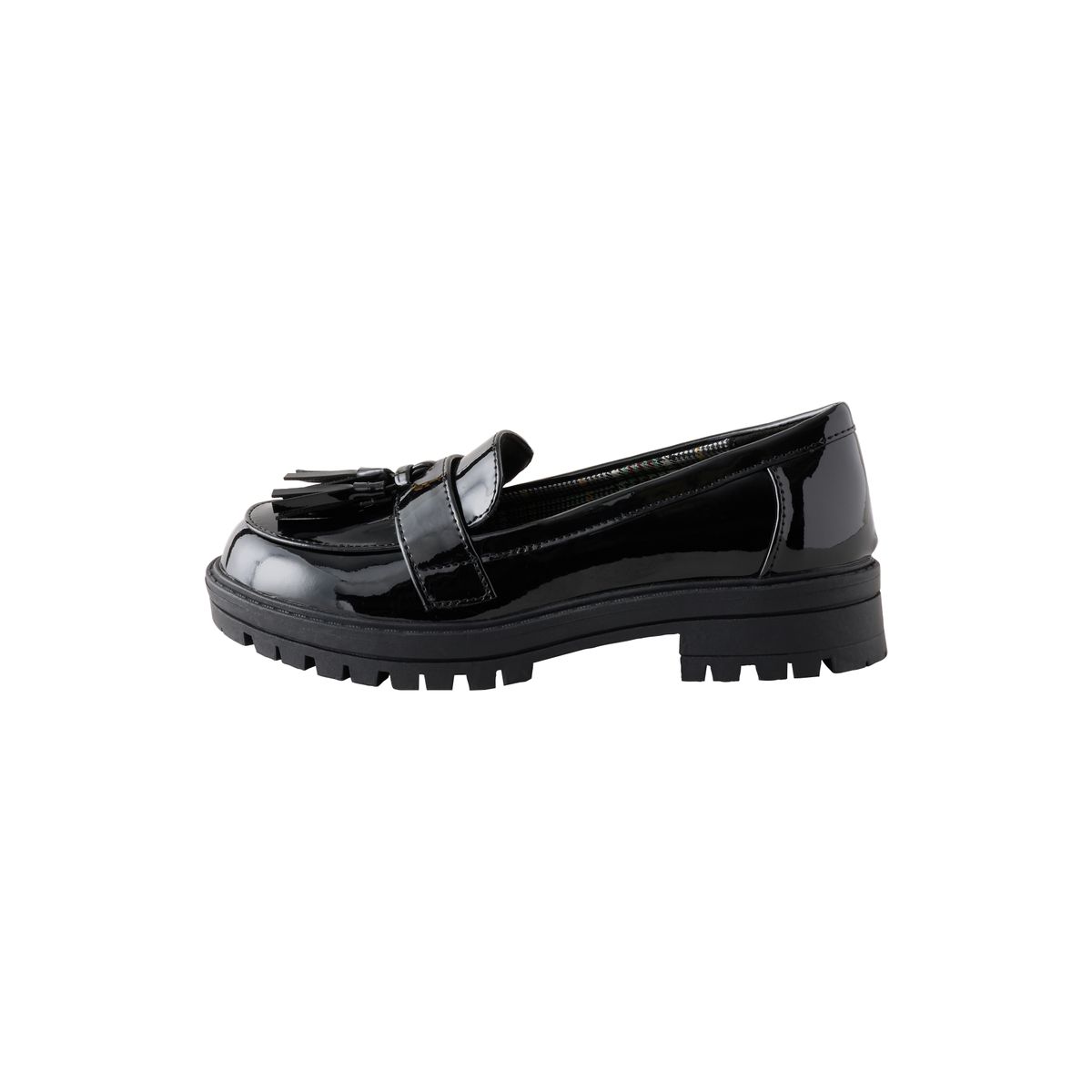 Mocassins à glands et semelle épaisse noir, NEXT