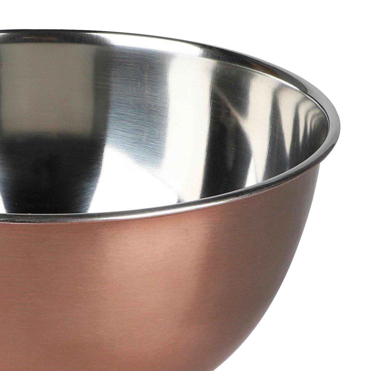 Saladier en inox doré rose 19x19x9.5cm doré, WADIGA